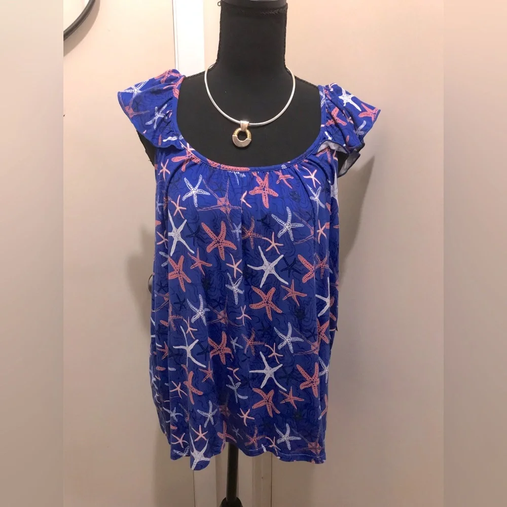 🆕 Ladies Sleeveless XL Blue Cami PJ Set. Nice soft material. NWT
